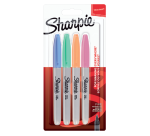Sharpie Fine Point Pastel Assorted Bullet Tip Markers Blister Pack 4 Pieces