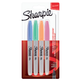 Viltstift Sharpie rond fine pastel assorti blister à 4 stuks