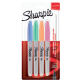 Viltstift Sharpie rond fine pastel assorti blister à 4 stuks