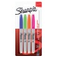 Feutre Sharpie ogive Fin Fun assorti blister 4 pièces