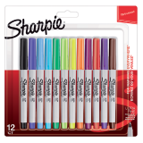 De_rotulador sharpie permanente ultrafino blister 12 unidades colores surtidos