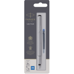 Stylo plume Parker Vector Stainless Steel Medium