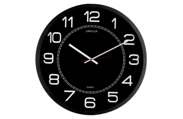 Pendule murale Unilux Mega  Ø57,5cm noir