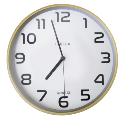 Wanduhr Unilux Baltic Ø30,5cm weißes Holz