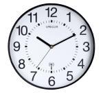 Pendule murale Unilux Maxi Radio-controlled  Ø37,5cm noir/blanc