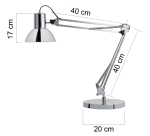 Desk lamp Unilux Success LED chrome