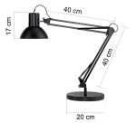 Lampe de bureau Unilux Success 66 LED pince noir