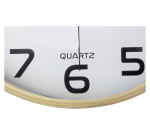 Pendule murale Unilux Baltic Ø30,5cm bois blanc