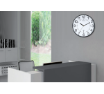 Pendule murale Unilux Maxi Radio-controlled  Ø37,5cm noir/blanc