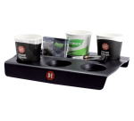 Bekerplateau Douwe Egberts voor 6 bekers zwart