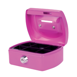 Coffret caisse Pavo avec fente 125x95x60mm rose