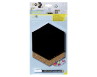 Securit Hexagon set van drie kurkborden, vier krijtborden en accessoires