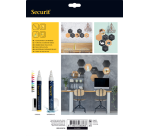 Securit Hexagon-Set mit drei Pinnwänden, vier Tafeln und Zubehör