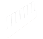 Security shelf letter with letters and numbers, teak