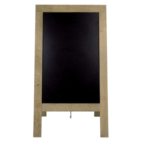 Stoepbord Securit 72x131x4cm steigerhout