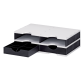 Module de classement Styrodoc A4 4 casiers noir/gris