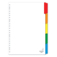 Intercalaires Kangaro 23 perf PK405M 5 onglets blanc carton