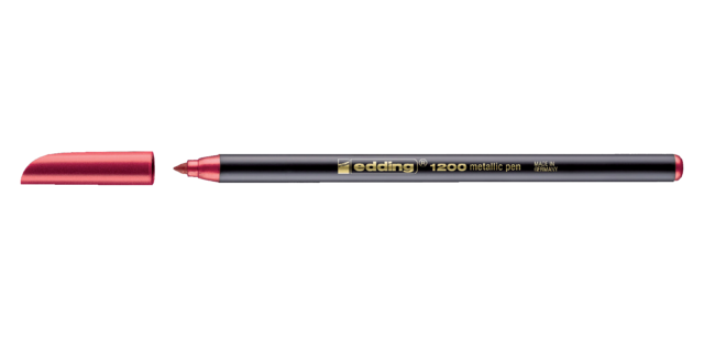 Fineliner edding 1200 Fin Metallic Rot