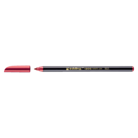 Fineliner edding 1200 072 fijn metallic rood