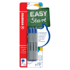 Rollerpenvulling STABILO Easyoriginal fijn blauw blister à 6 stuks