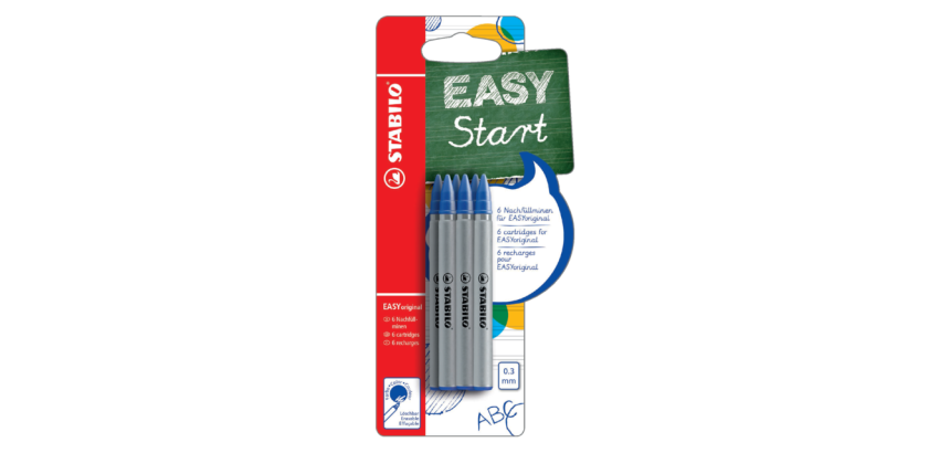 STABILO EASYoriginal Fin blue refill roller 6-piece blister