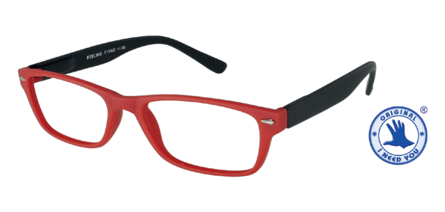 I Need You Reading Glasses +2.00 dpt Feeling Red-Black