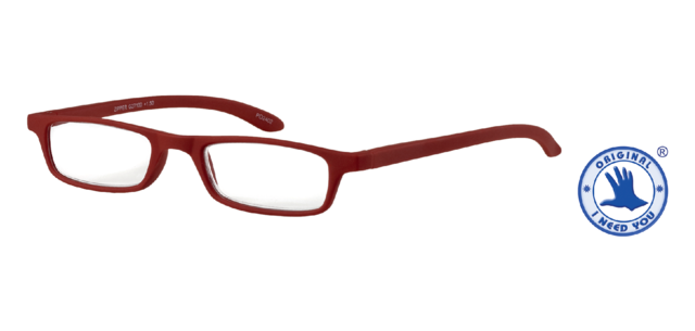 Lunettes de lecture I Need You +1.00 dpt Zipper rouge