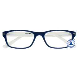 Lunettes de lecture I Need You +1.00 dpt Feeling bleu-blanc