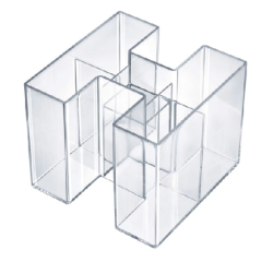 Multipot à crayons BRAVO, 5 compartiments