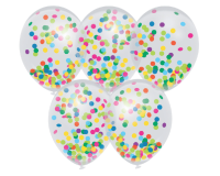 Ballon confetti 5 pièces