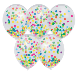 Ballon confetti 5 pièces