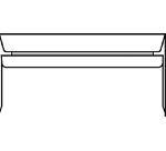 Enveloppe IEZZY C5/6 114x229mm gommé blanc 500 pièces