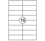 Etiket Avery DP167-100 105x37mm wit 1600 stuks