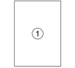 Avery Label DP001 210x297mm white 100 pieces