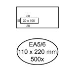 Enveloppe Office 110x220-DL autocollante 80g