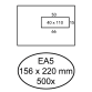 Envelop Hermes EA5 156x220mm venster 4x11 rechts zelfklevend 500 stuks