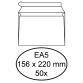 Enveloppe Hermes EA5 156x220mm autocollante AC blanc 50 pièces