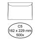 Enveloppe bancaire Hermes C5 162x229mm gommée blanc 500 pièces