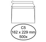 Enveloppe bancaire Hermes C5 162x229mm AC blanc 500 pièces