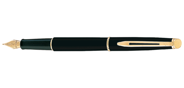 Stylo plume Waterman Hémisphère Noir Mat GT Fin