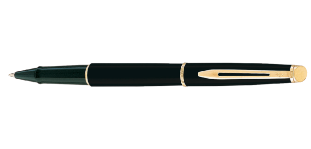 Roller Waterman Hémisphère Noir Mat GT Fin