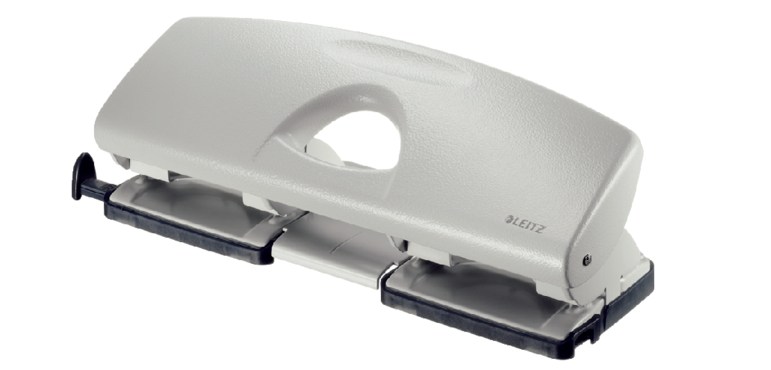 Leitz Metal 4-Hole Punch 16 Sheets Gray