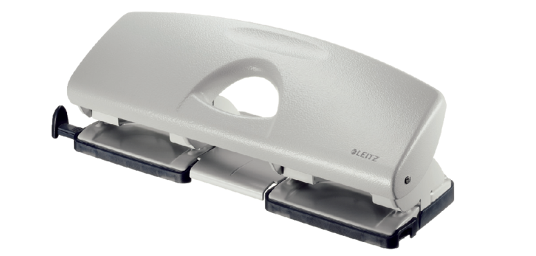 Leitz Metal 4-Hole Punch 16 Sheets Gray