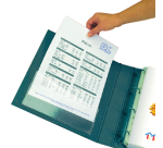 Transparent adhesive PP pocket model U Djois 155x90mm 5 pieces