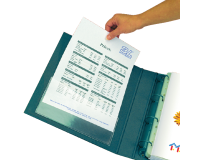 Pochette modèle U Djois 155x90mm adhésif PP transparent 5 pièces