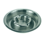 Cendrier en métal chromé 170mm inox superposable