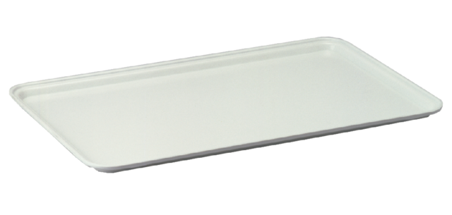 White fiberglass Cambro serving tray 530x325mm
