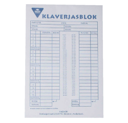 Bloc de score Belote (néerlandais)
