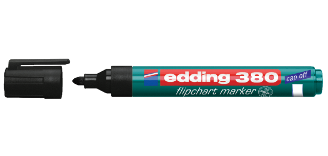 Viltstift edding 380 flipover rond 1.5-3mm zwart