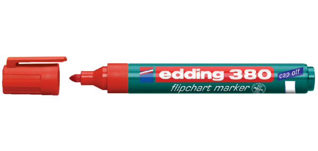 Marqueur pour chevalet edding 380 ogive 1,5-3mm rouge